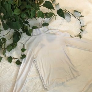 White turtle neck